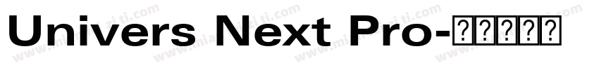 Univers Next Pro字体转换